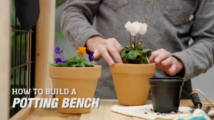 How To Build a Potting Bench