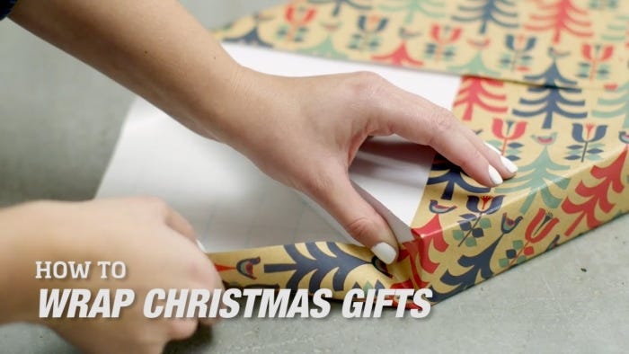 How To Wrap Christmas Gifts (With or Without Tape)