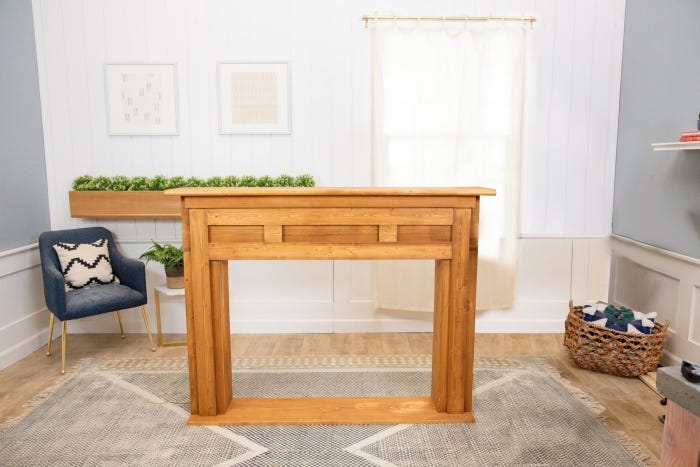 DIY Faux Mantel Place