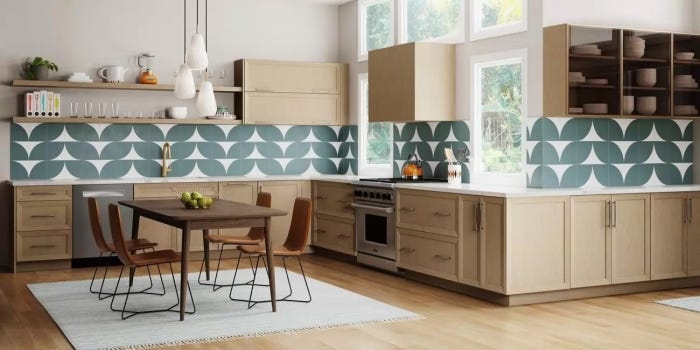 Kitchen featuring Bellmont frameless cabinets