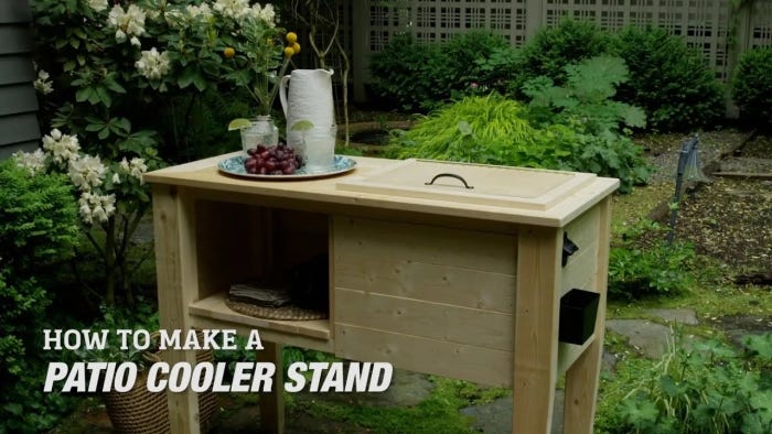 How to Make a DIY Patio Cooler Stand