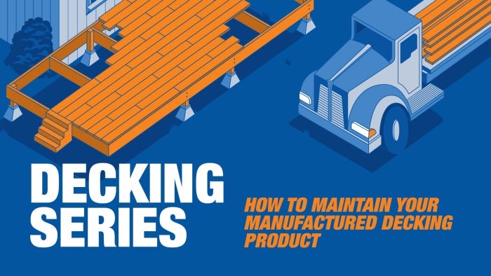 How To Maintain Your Manufactured Decking Product