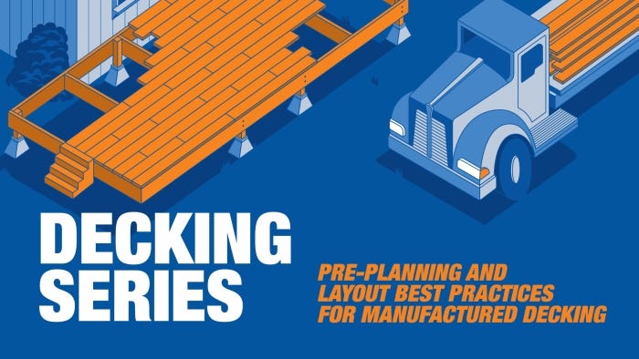 Pre-Planning and Layout Best Practices for Manufactured Decking