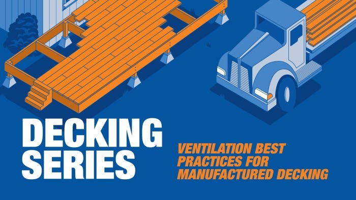 Ventilation Best Practices for Manufactured Decking
