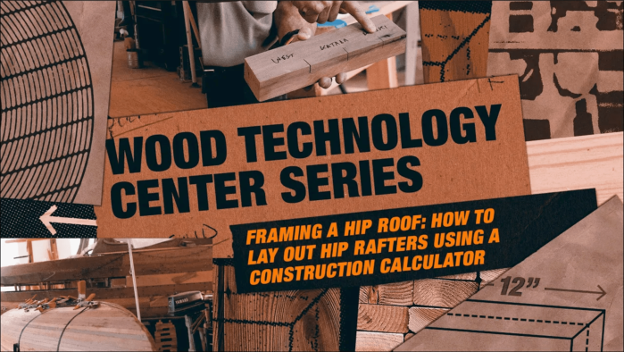 Framing a Hip Roof: How To Lay Out Hip Rafters Using a Construction Calculator