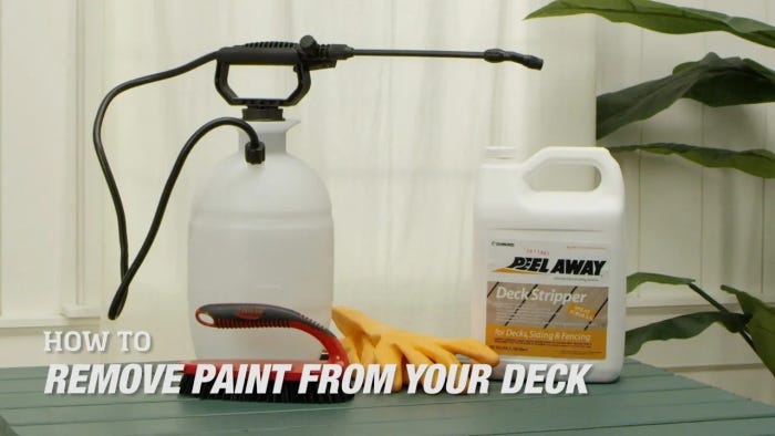 How to Remove Paint from Your Deck
