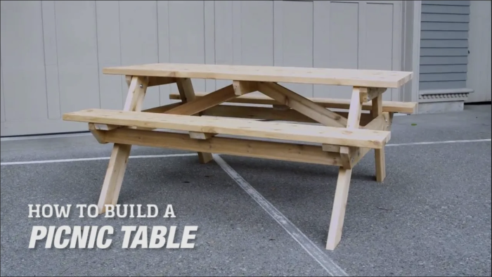 How to Build a Picnic Table