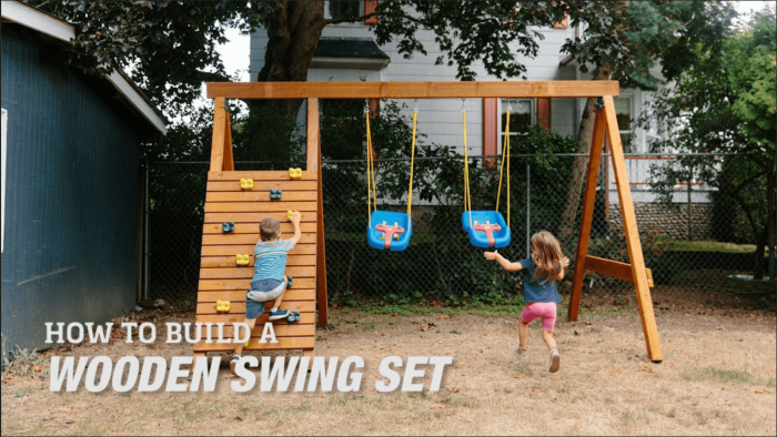 How To Build a Wooden Swing Set