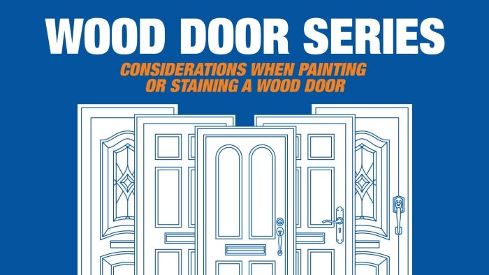 Wood Door Series: Considerations When Painting or Staining a Wood Door