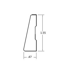 Mahogany Screen Mould 1/4"x3/4" Unfinished Moulding (random length stock) · profile #142