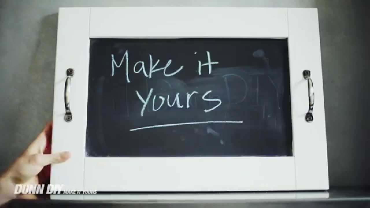 Reclaimed: DIY Chalkboard Tray