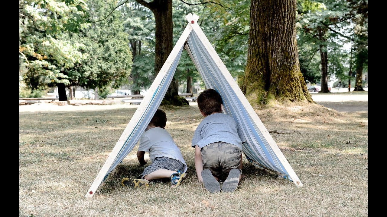 How To Make a Kids A-Frame Tent
