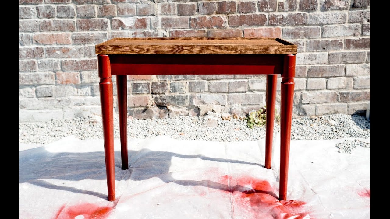 How to Turn a Piano Bench into a Side Table