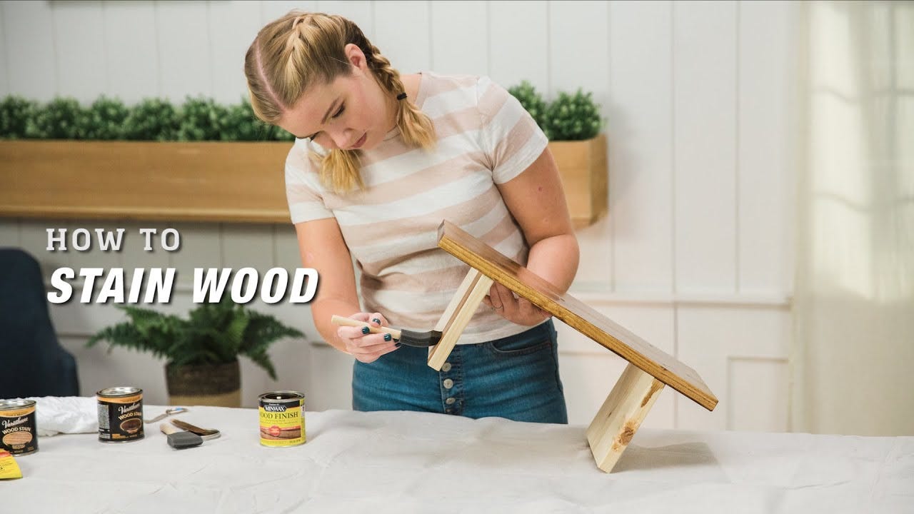 How to Stain Wood