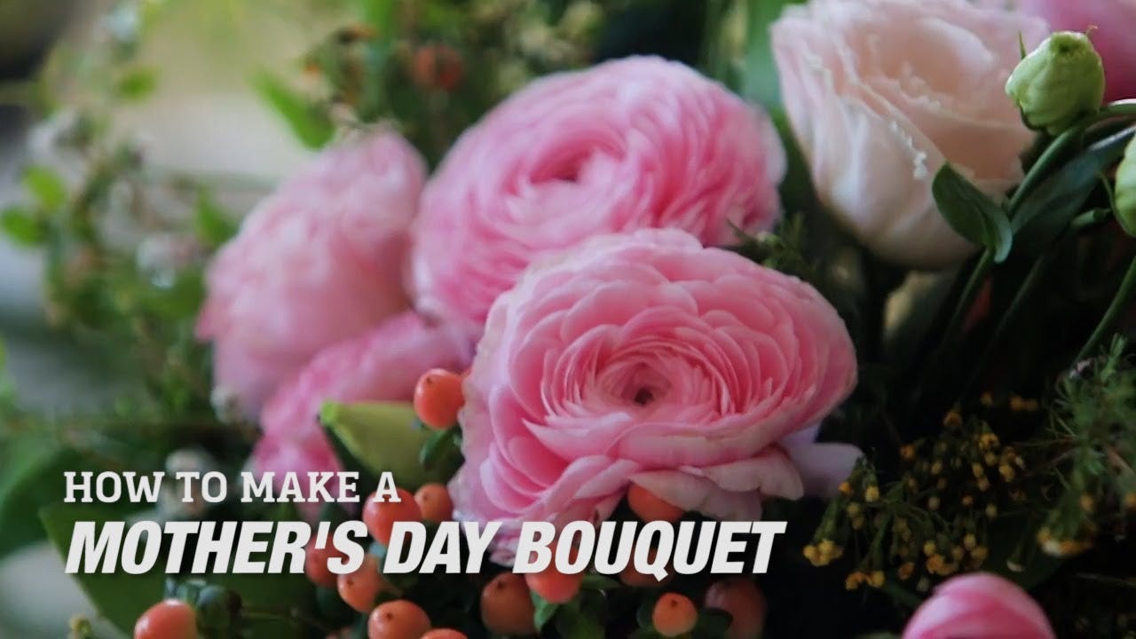 Flower Arranging 101: A Spring Bouquet for Mother's Day
