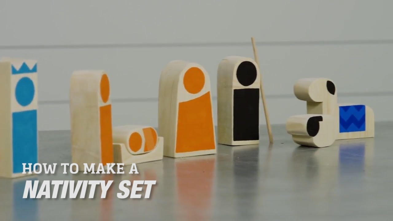 How to Make a Wooden Block Nativity Set