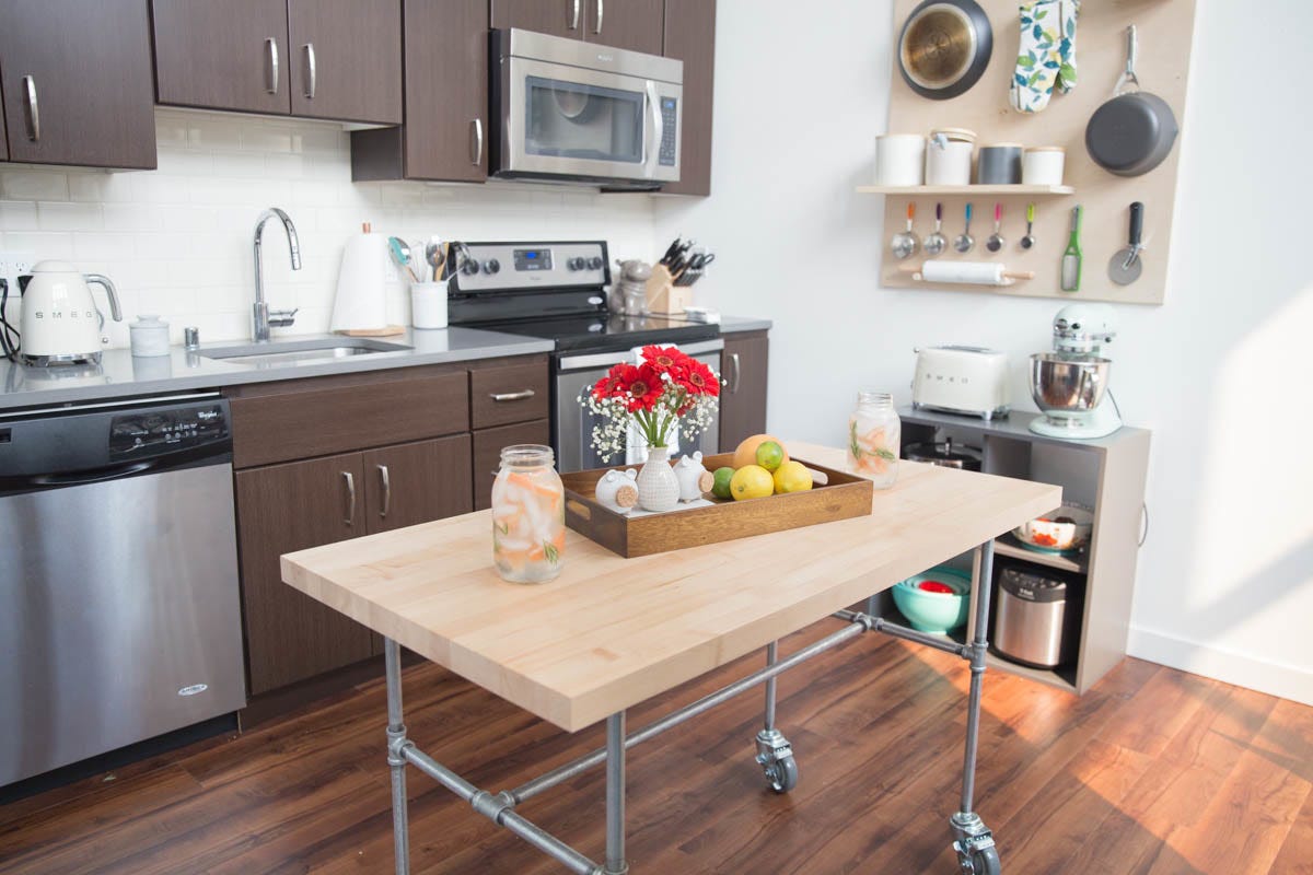 How to Build a Kitchen Island on Wheels