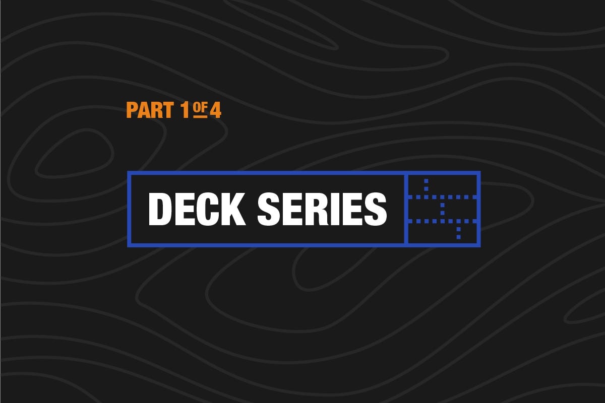 How to Build a Deck Part 1: Planning