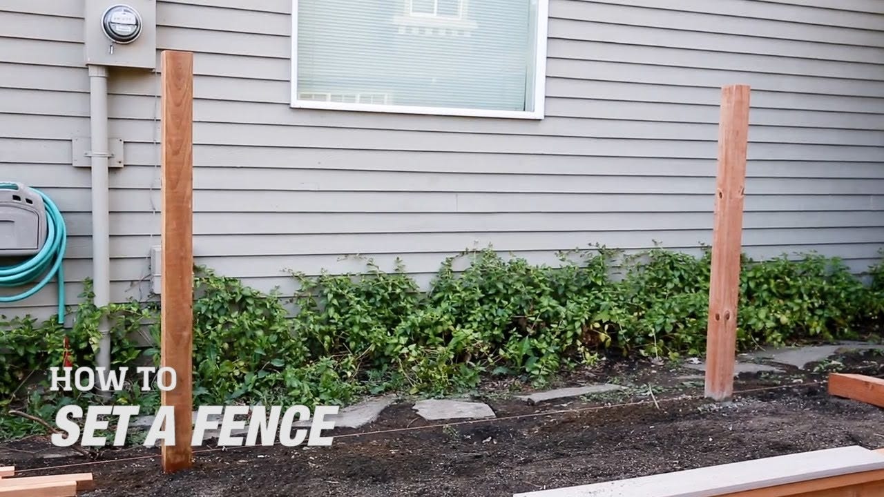How To Set a Fence Post