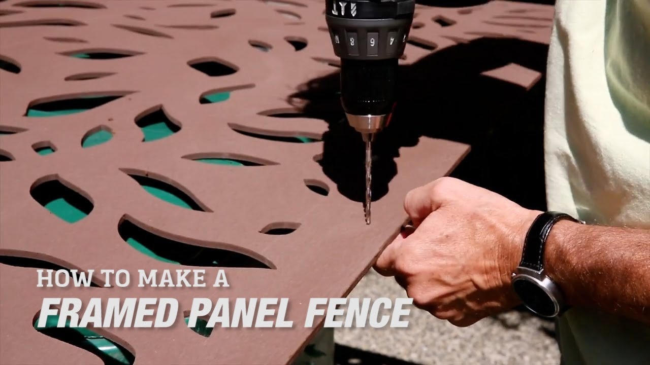 How To Build a Framed-Panel Fence