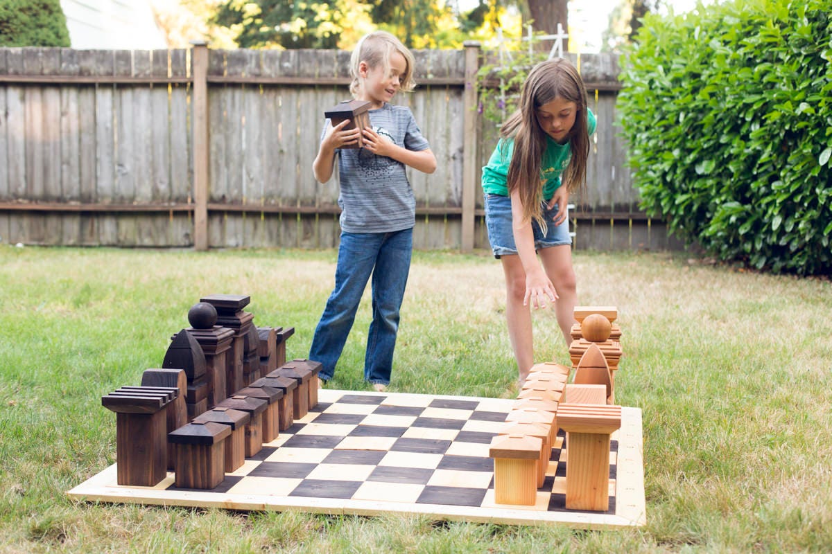 How to Make a DIY Outdoor Chess Set