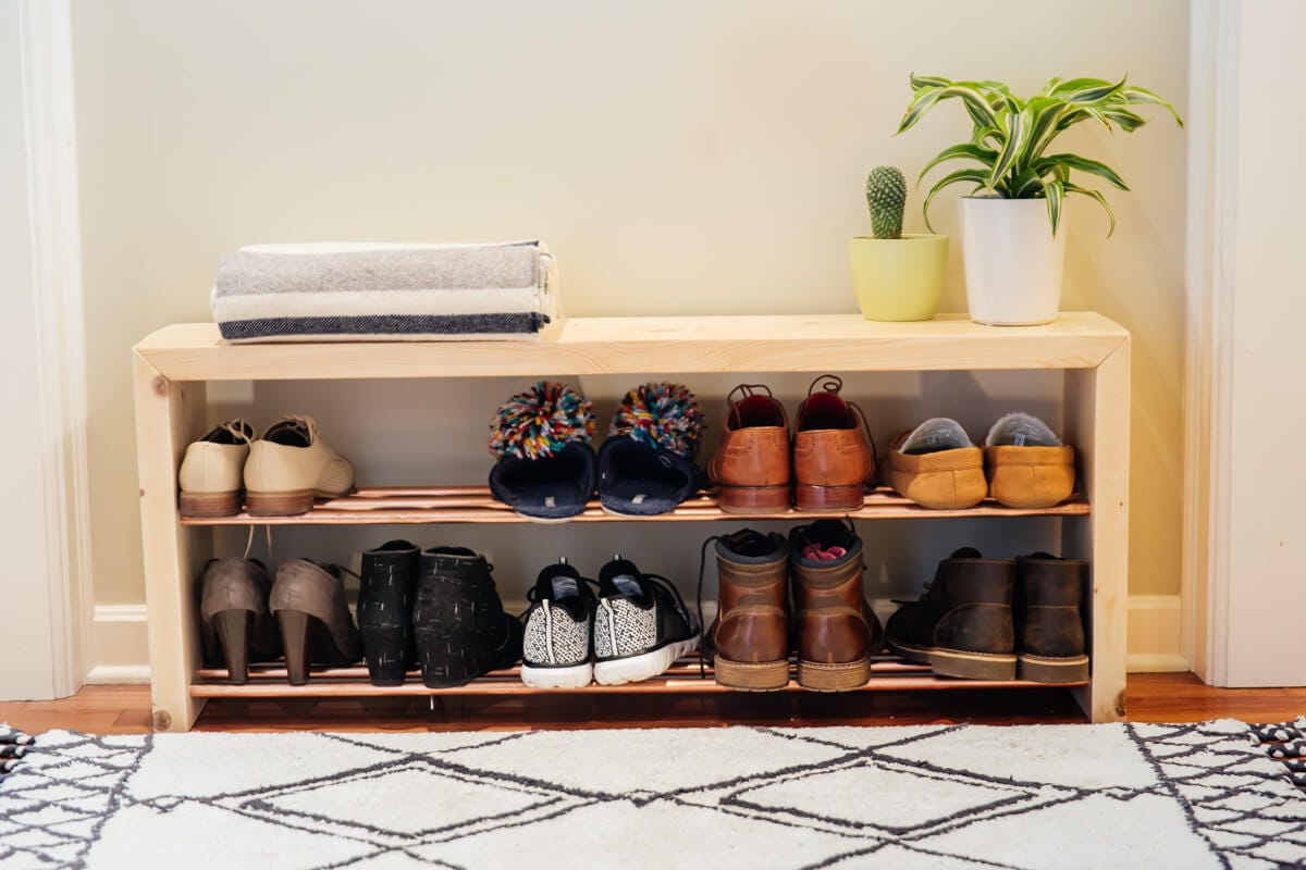 How to Make a Shoe Storage Bench