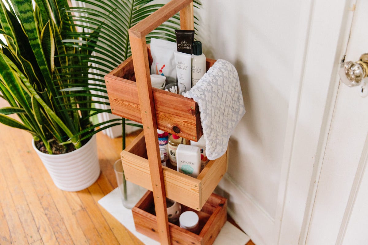 How to Make a Bathroom Storage Tower