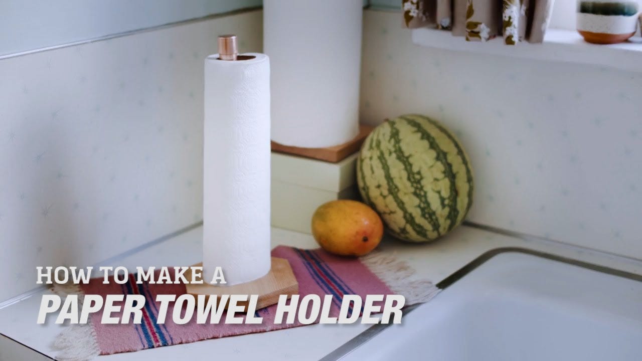 How to Make a DIY Paper Towel Holder