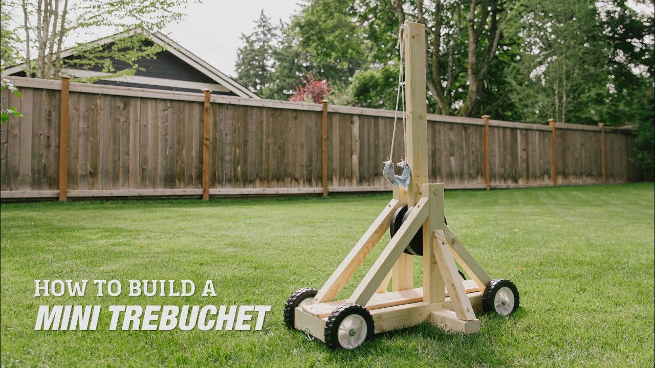 How To Build a DIY Mini Trebuchet