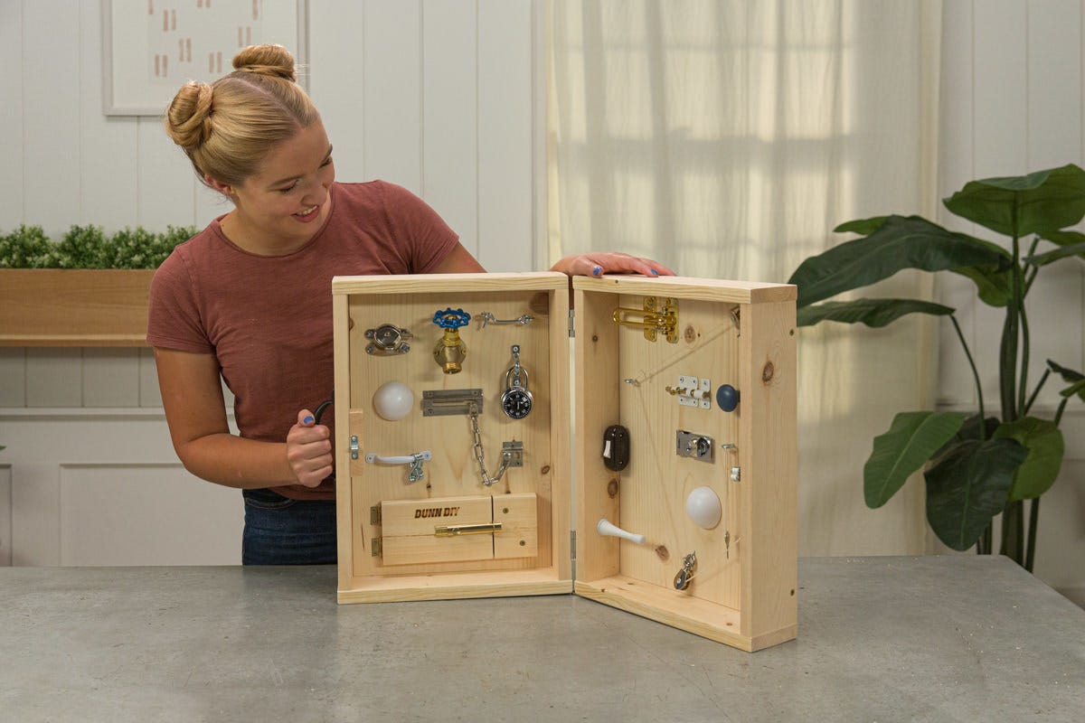 How To Build a DIY Toddler Busy Board