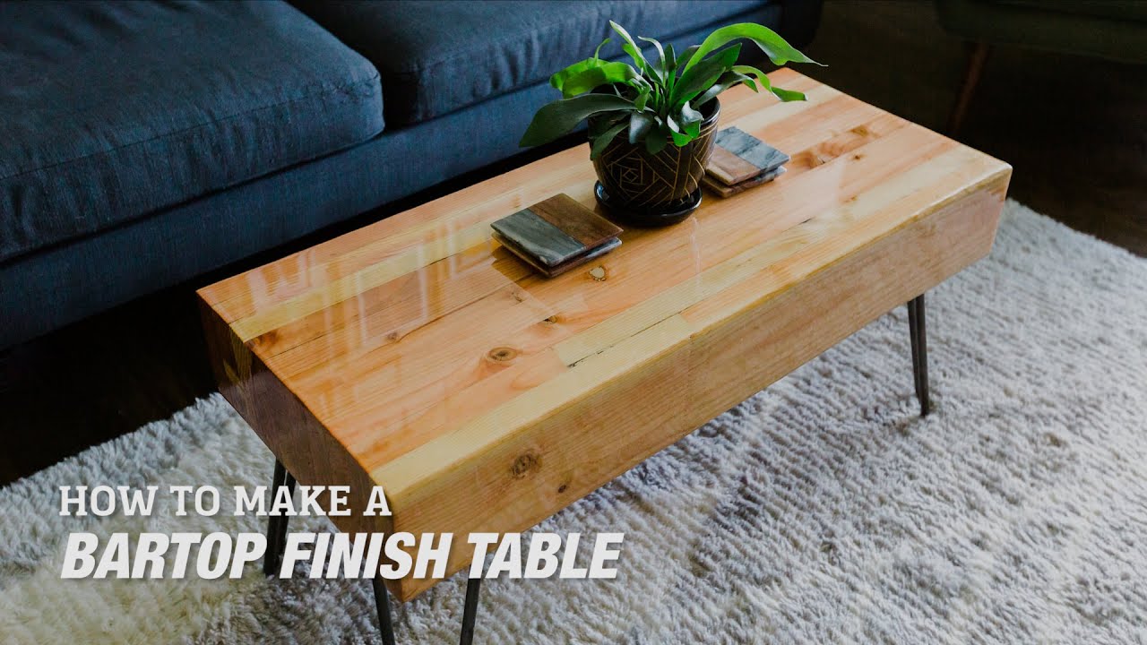 How To Make a Bartop Finish Table