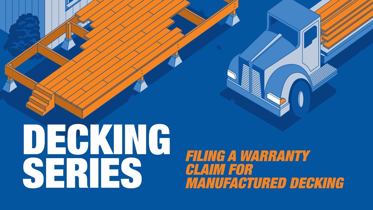 Filing a Warranty Claim for Manufactured Decking