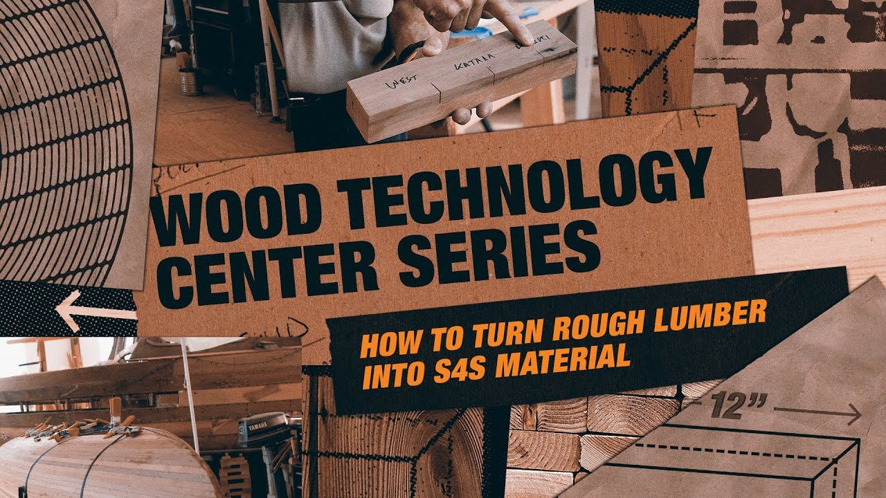 How To Turn Rough Lumber Into S4S Material