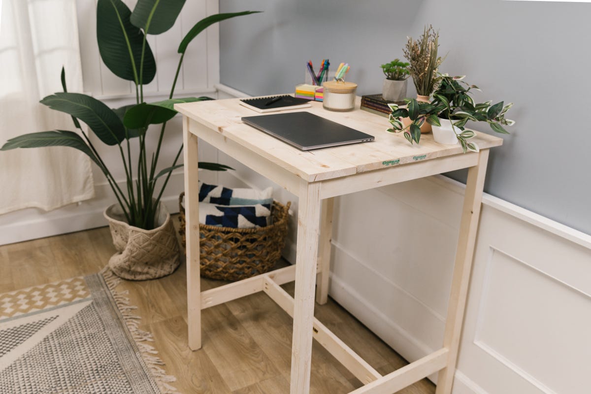 DIY Wood Standing Desk