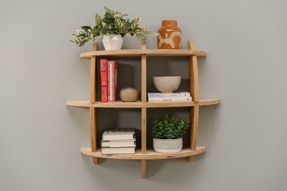 DIY Wall-Mounted Bookshelf