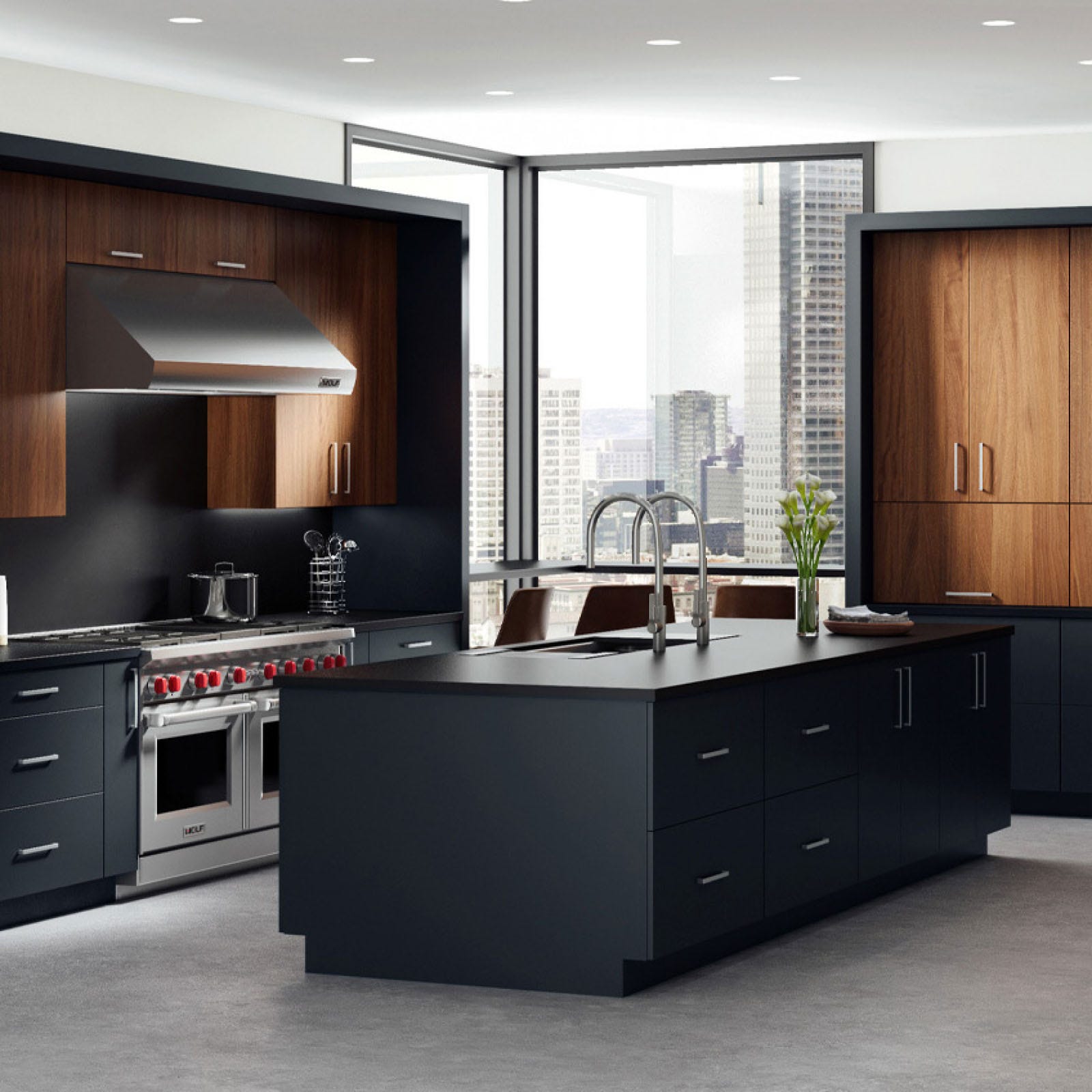 Frameless European-style Millenia collection that features sleek, modern lines and a contemporary look.