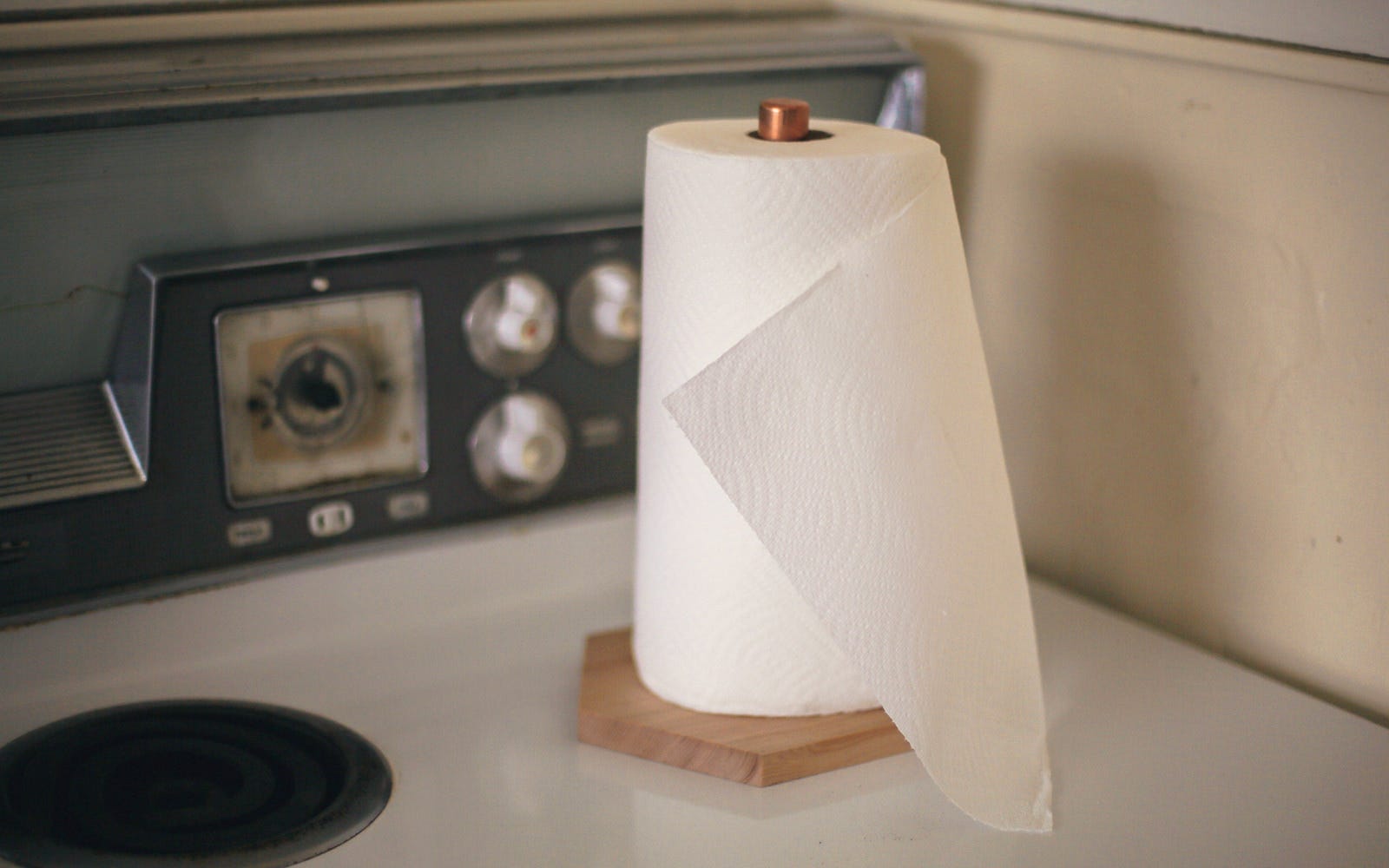 copper towel holder diy