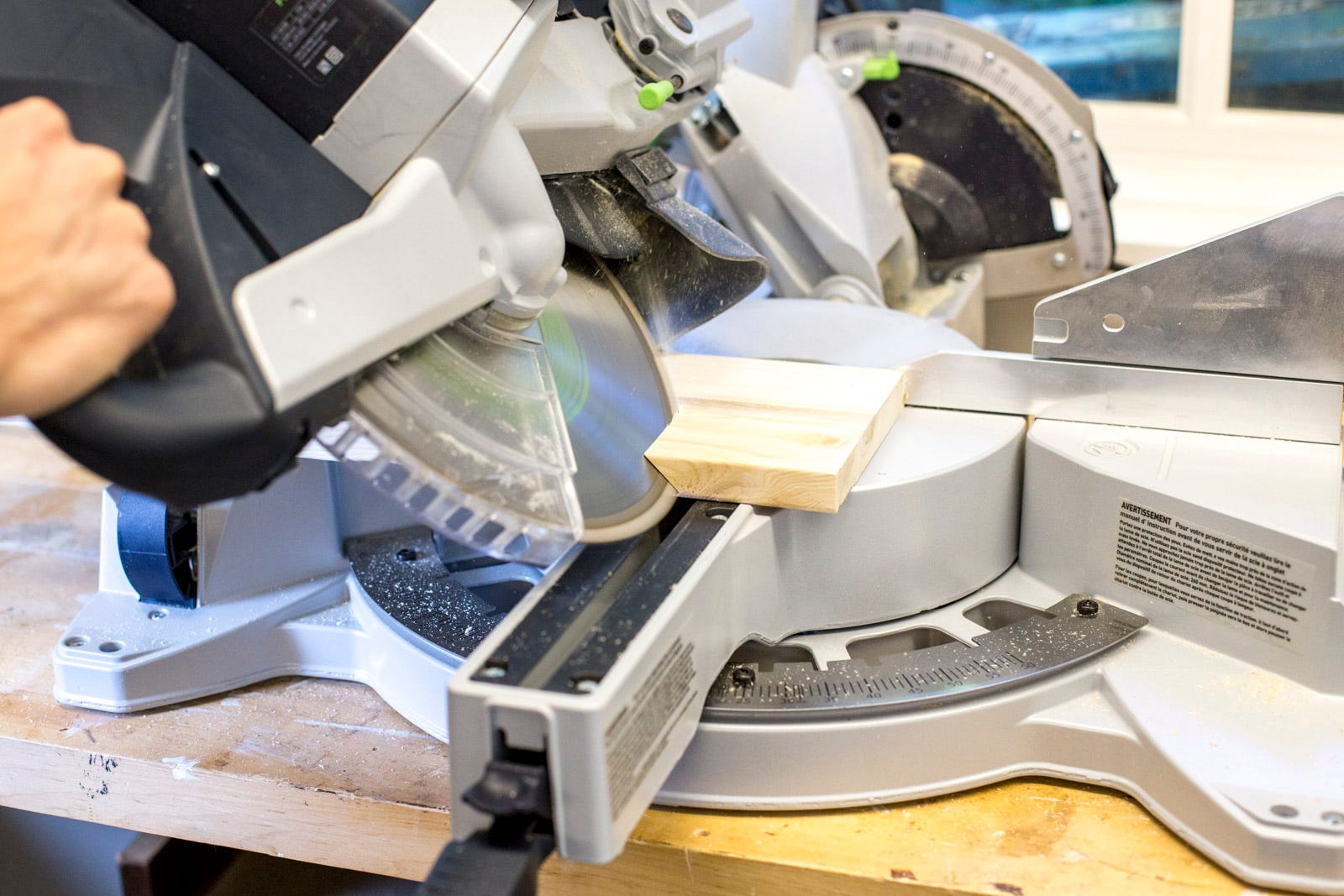 using a chop saw using a chop saw