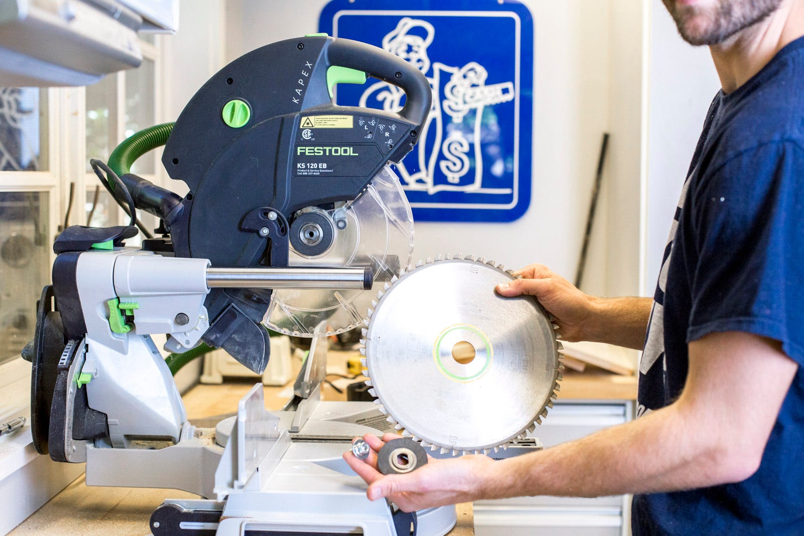 changing blades to chop saw changing blades to chop saw