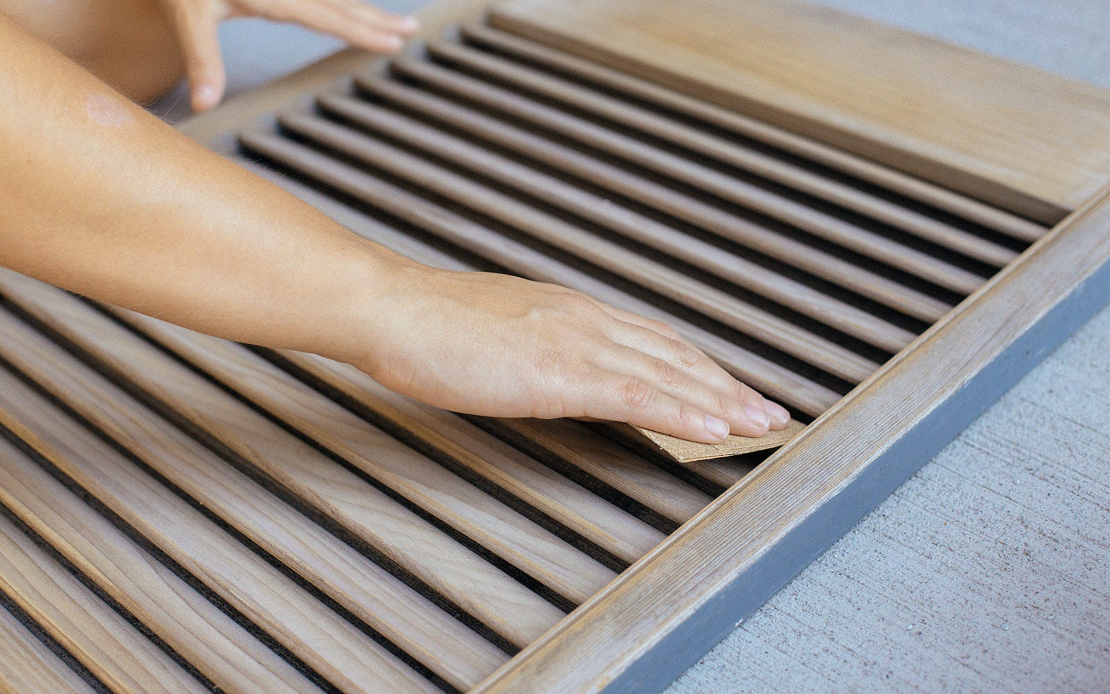 sanding shutters diy
