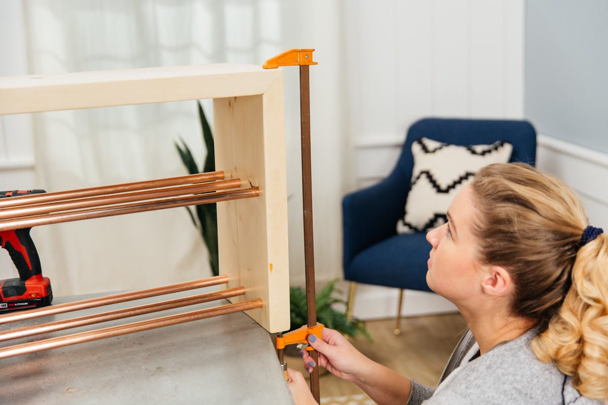 using clamp for diy shelf using clamp for diy shelf