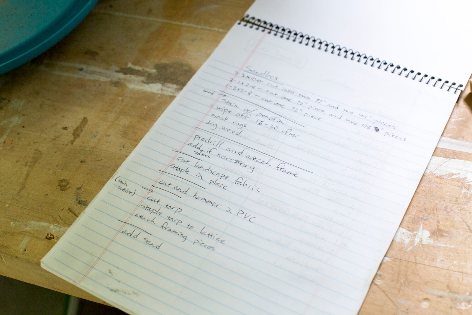 diy sandbox plan