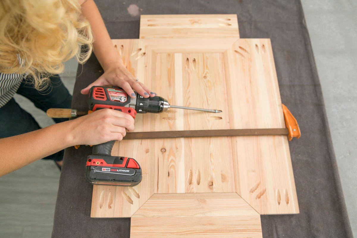 drilling nightstand shelf