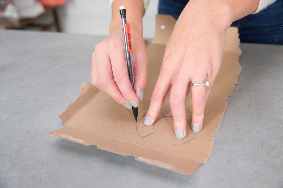 cutting cardboard