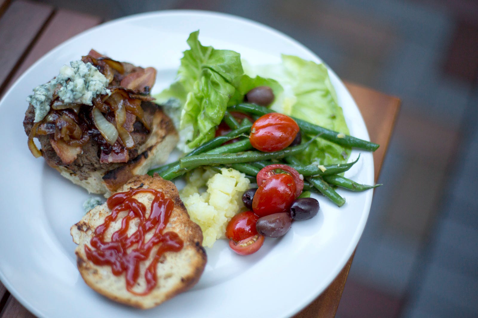 food on patio