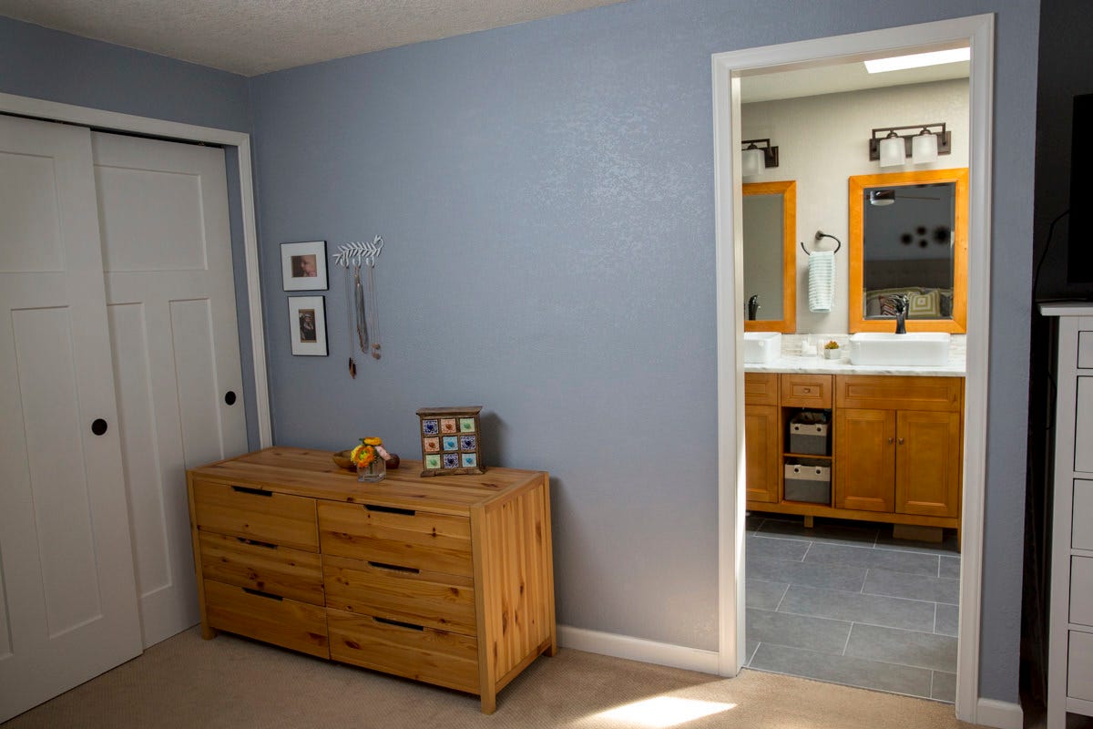 before and after barn door