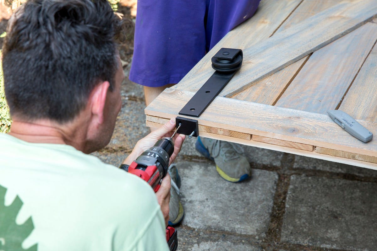 hanging door hardware almost complete