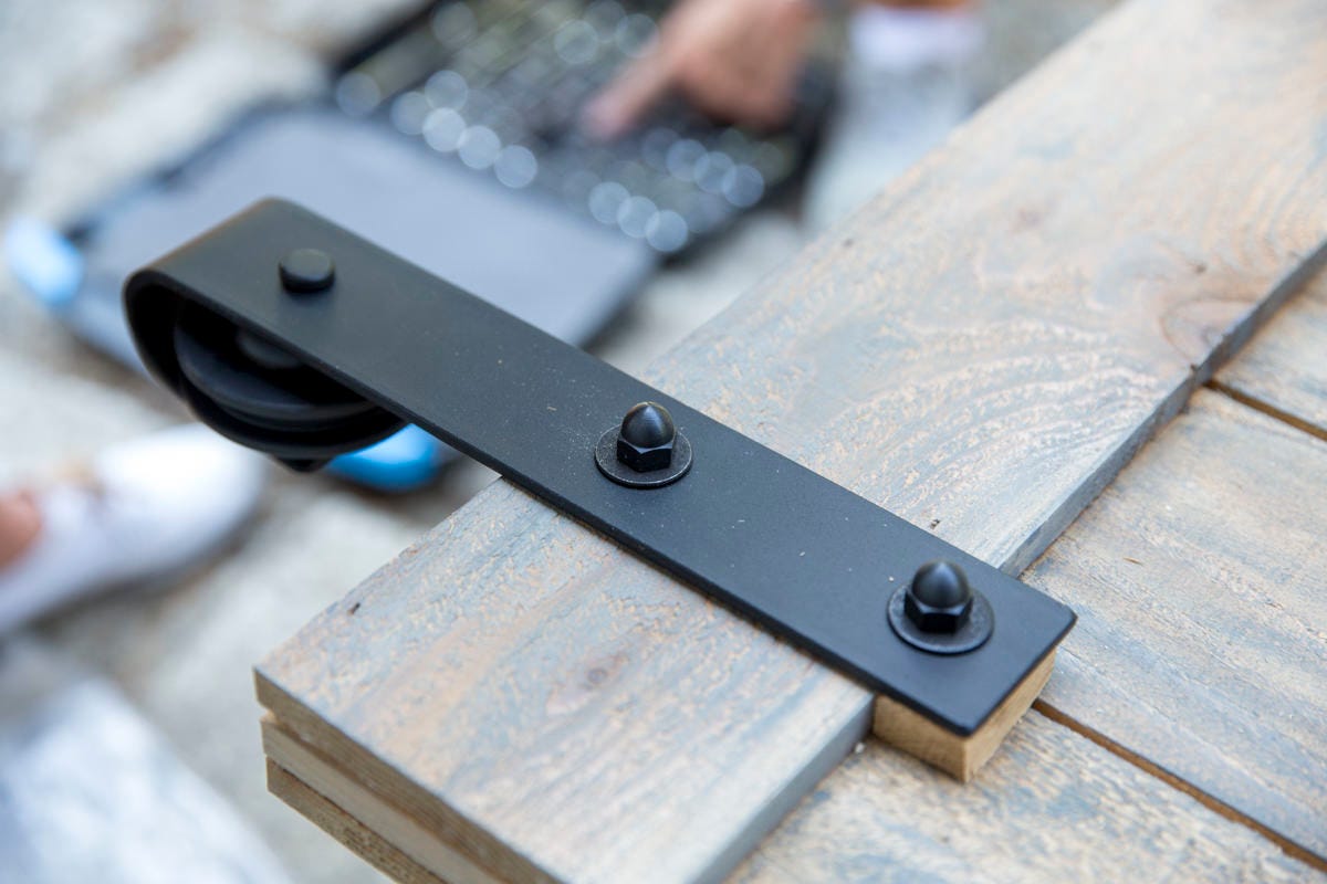 black barn door hanger