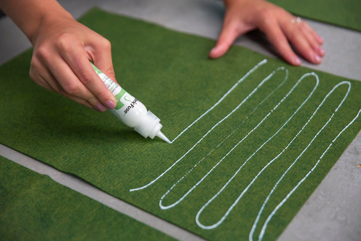 gluing felt gluing felt