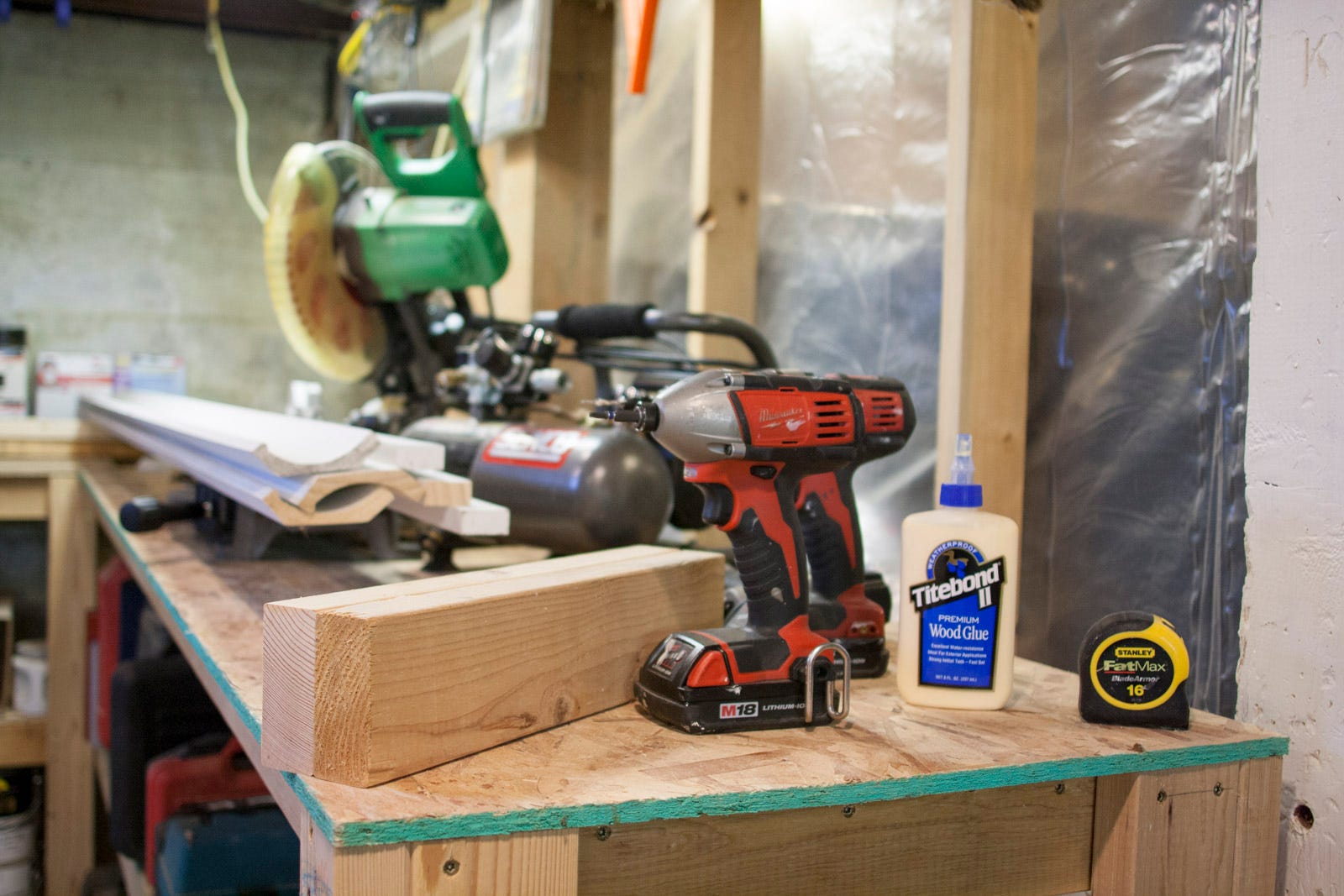 materials for crown moulding bookshelf
